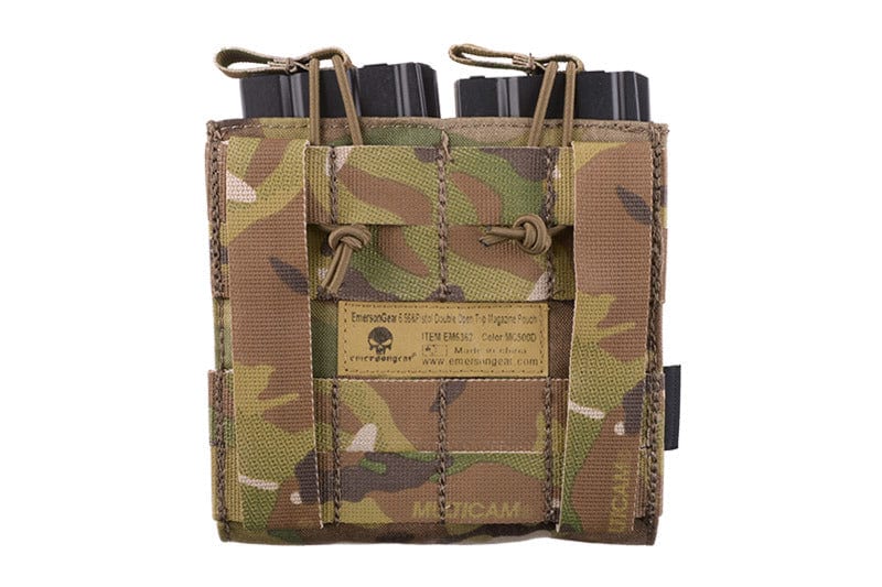 Double Open Top Pouch for M4/M16 + Pistol Magazines - Multicam by Emerson Gear on Airsoft Mania Europe