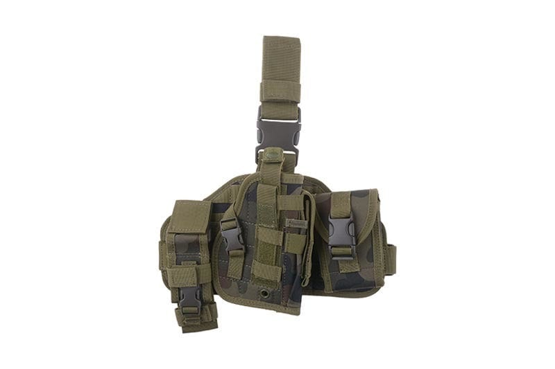 Drop-Leg Panel with Holster Woodland Panther