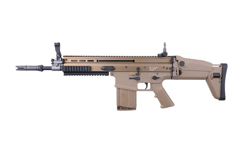WE MK17 MOD 0 Open Bolt Assault Rifle Replica - Tan