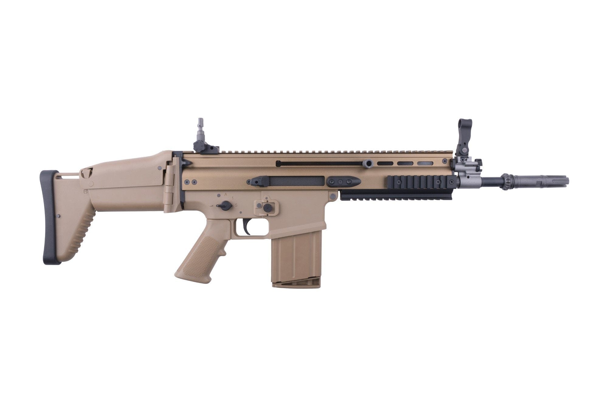 WE MK17 MOD 0 Open Bolt Assault Rifle Replica - Tan by WE on Airsoft Mania Europe