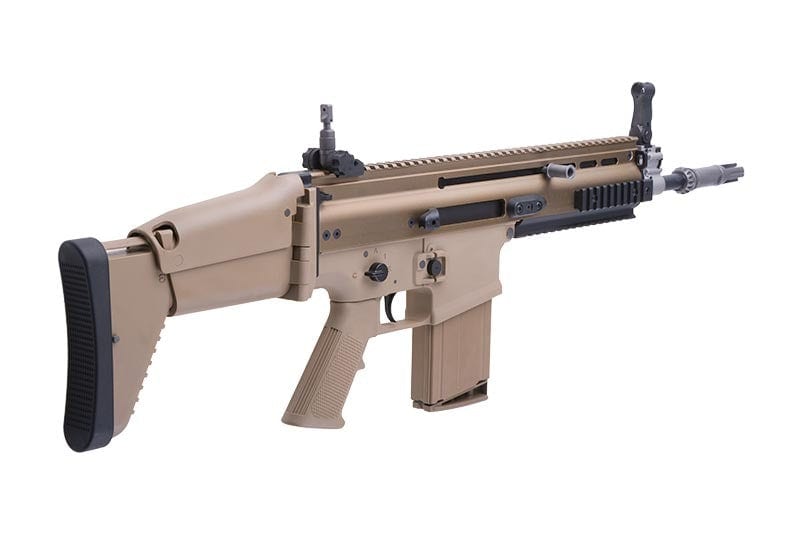 WE MK17 MOD 0 Open Bolt Assault Rifle Replica - Tan by WE on Airsoft Mania Europe