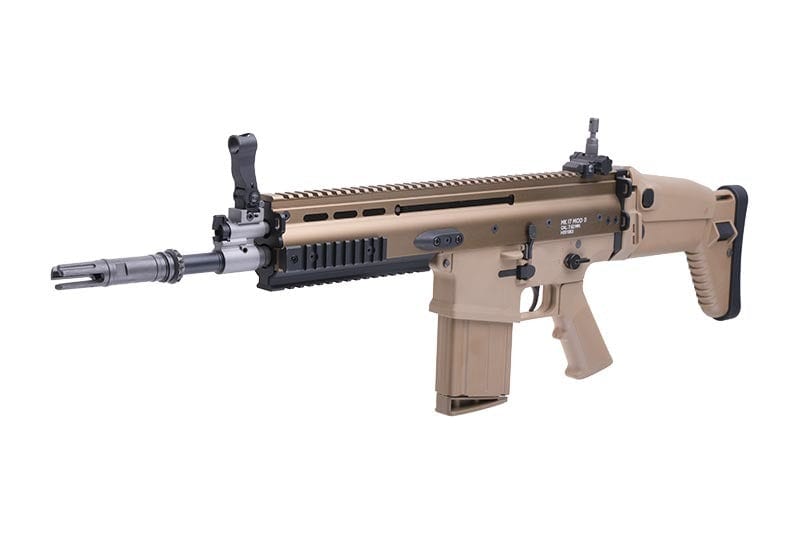 WE MK17 MOD 0 Open Bolt Assault Rifle Replica - Tan by WE on Airsoft Mania Europe