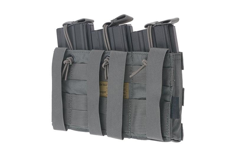 Triple Open Top Pouch for M4 / M16 Magazine - green foliage