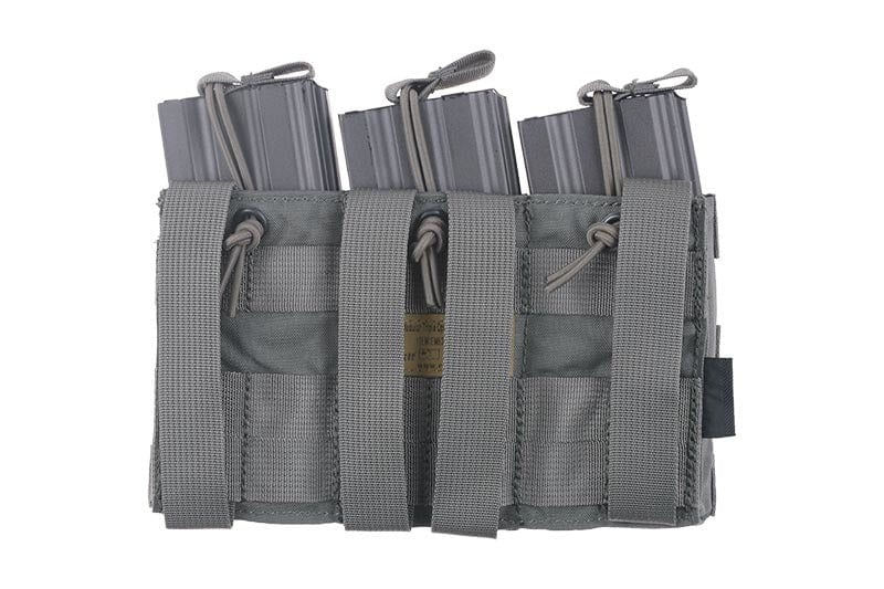 Triple Open Top Pouch for M4 / M16 Magazine - green foliage