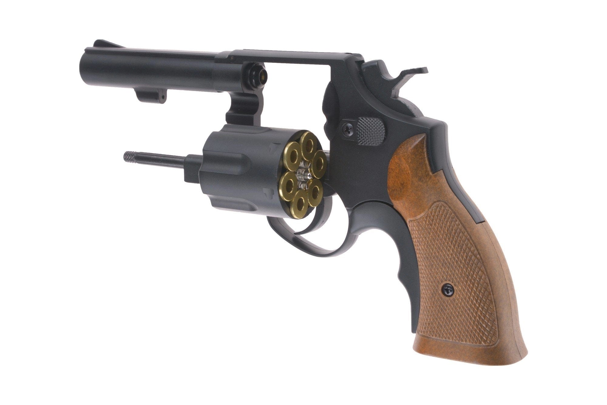 Airsoft Revolver HG131B-1 - Black/Wood