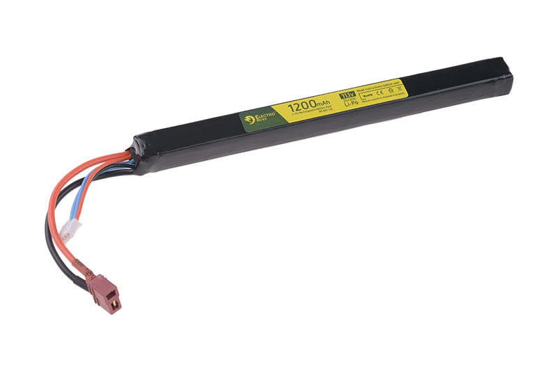 LiPo 11.1V 1200mAh 2S/20C Battery - AK Dust Cover - T-Connect (Deans)