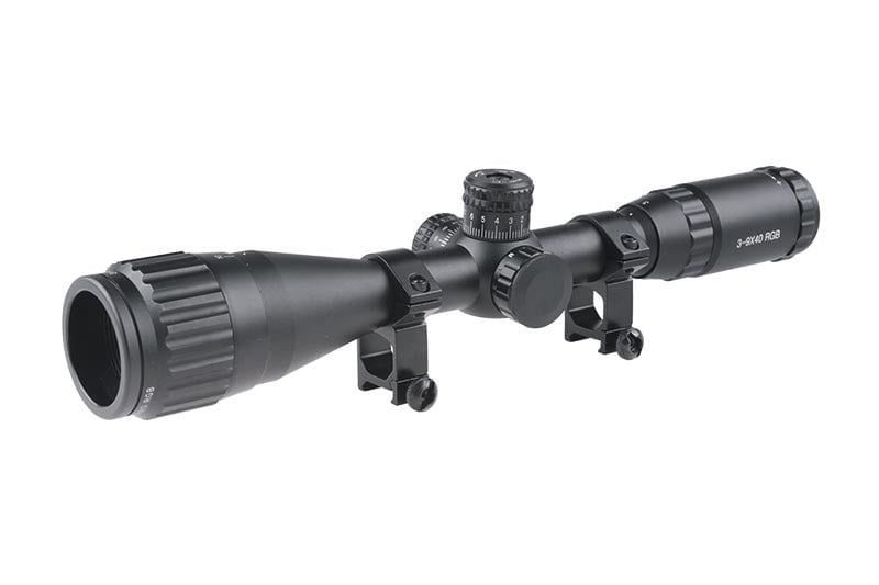 3-9x40 scope AOIRGBL-Theta Optics-Airsoft Mania Europe