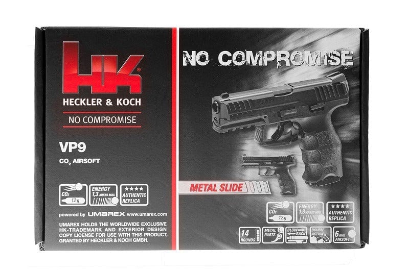 Heckler & Koch VP9 CO2 Pistol Replica by Umarex on Airsoft Mania Europe