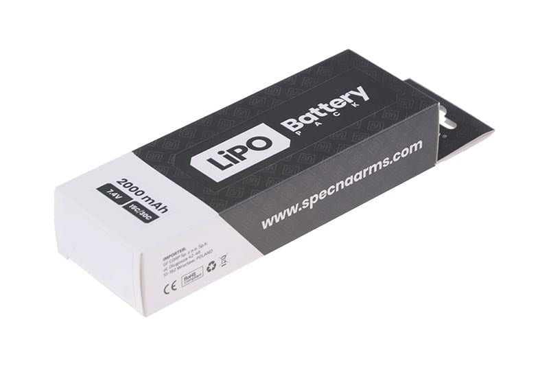 LiPo battery 7.4V 2000mAh 15 / 30C - Module 2 by Specna Arms on Airsoft Mania Europe