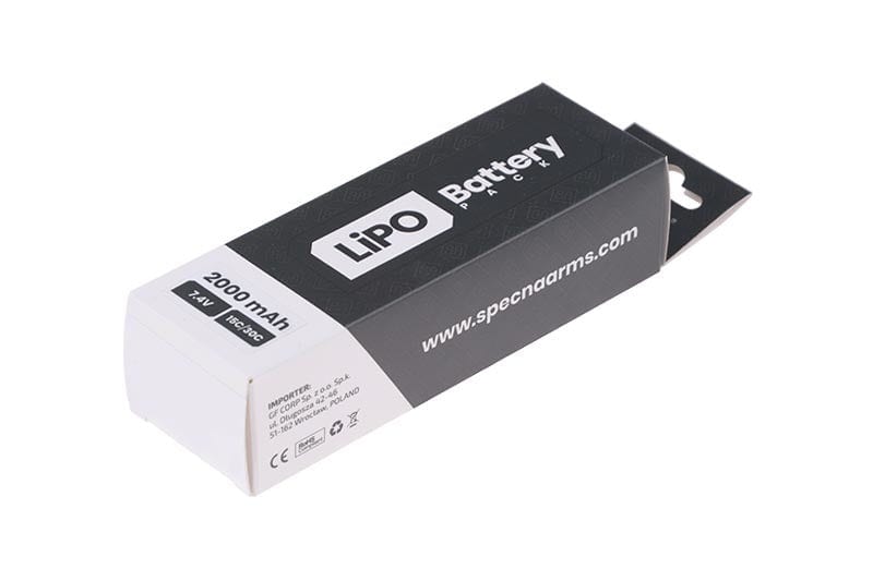 7.4V 2000mAh LiPo battery 15 / 30C