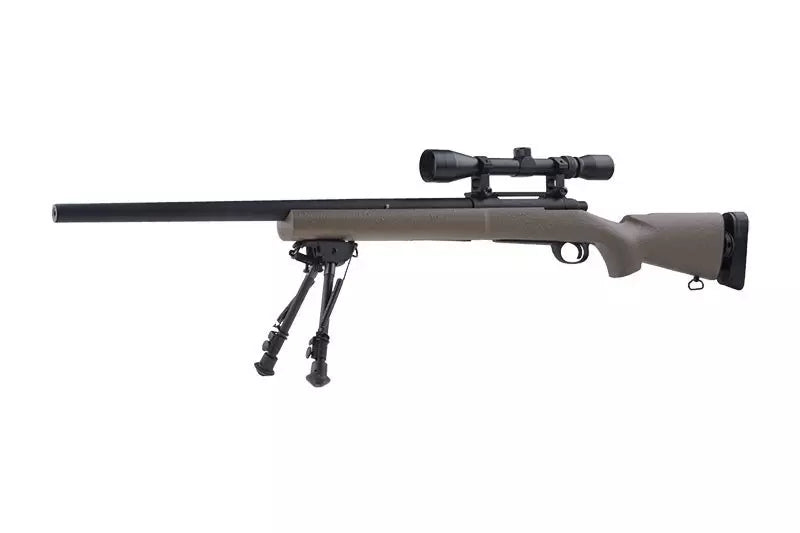 SW-04 sniper rifle (with scope and bipod) - Tan