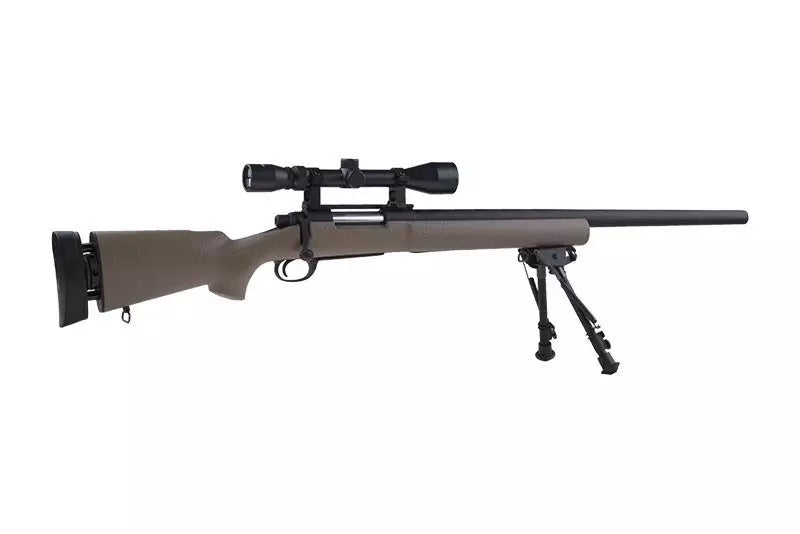SW-04 sniper rifle (with scope and bipod) - Tan