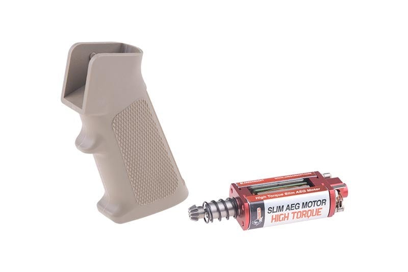 HT SLIM motor and grip set for M4/M16 - Long - tan