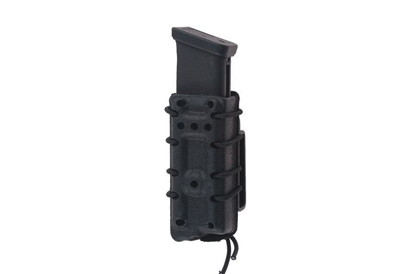 Pistol magazine pouch (version with additional filling) (QD for belt) - black