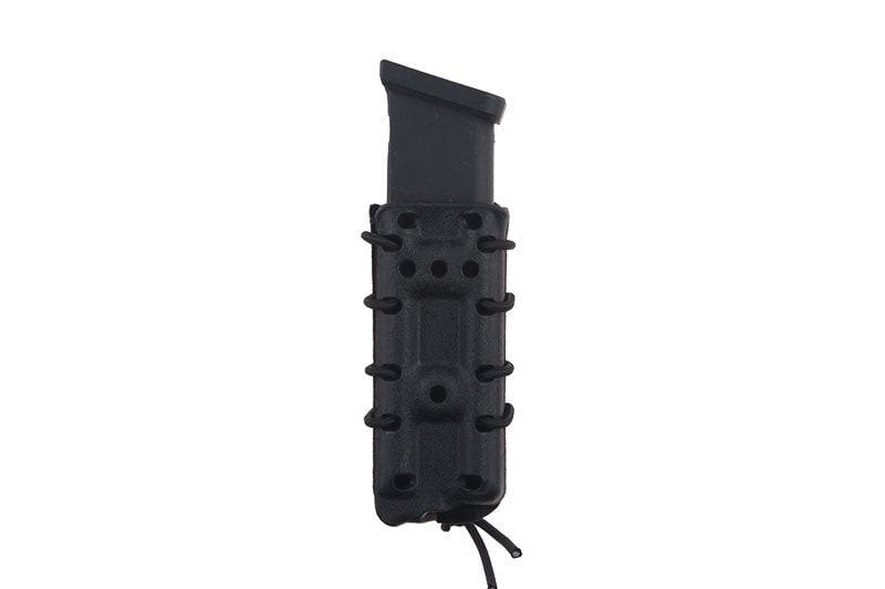 Pistol magazine pouch (version with additional filling) (QD for belt) - black