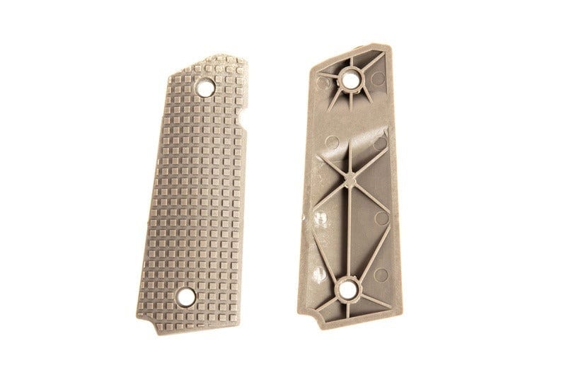 TYPE B polymer grip panels for Colt 1911 - Dark Earth by FMA on Airsoft Mania Europe