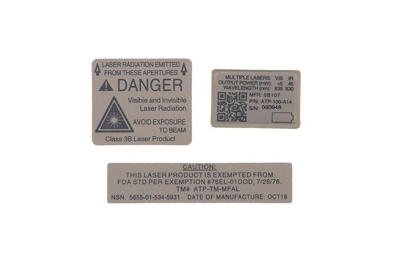 Stickers set for AN PEQ-15