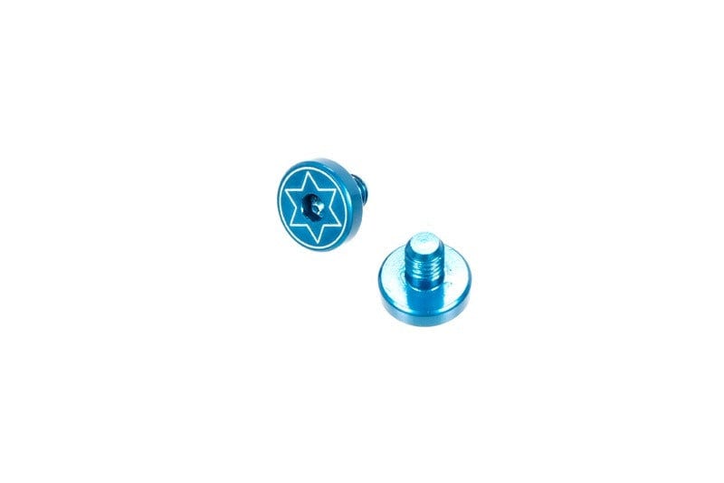 Set of 2 Screws for 1911 Replica Grip Panels - Blue