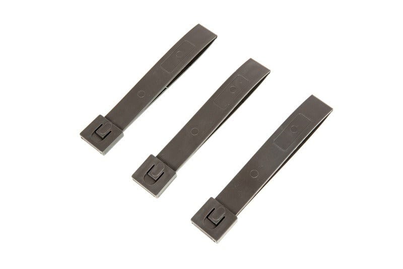 5" 3pcs polymer buckle set - Mass Grey