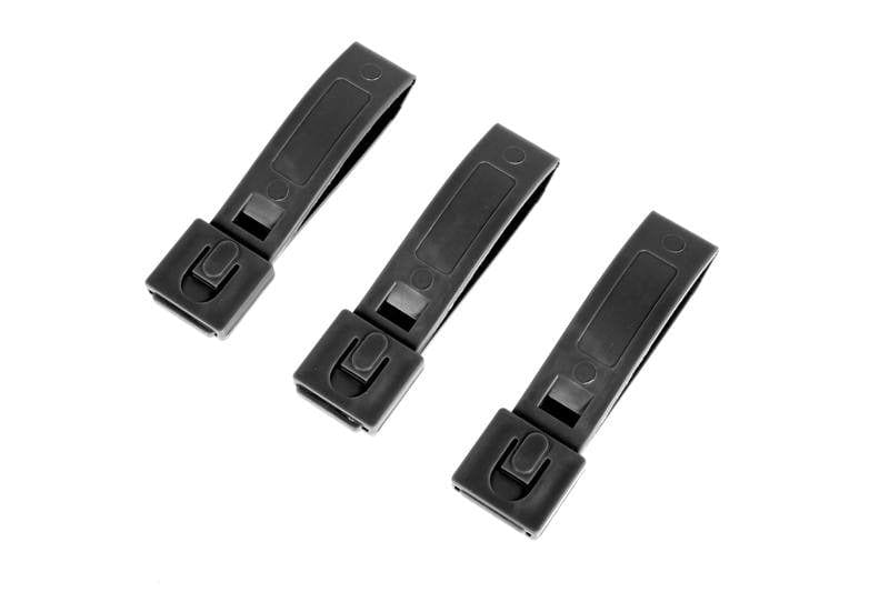 Set of 3 3" Polymer Buckles - black