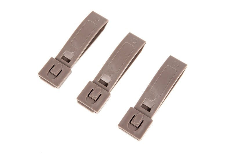 Set of 3 3" Polymer Buckles - Dark Earth