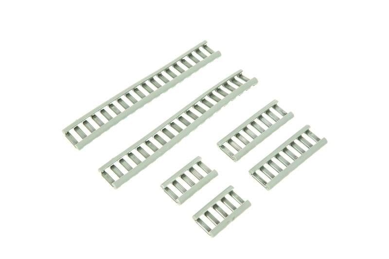 Set of RIS rail covering panels - foliage green