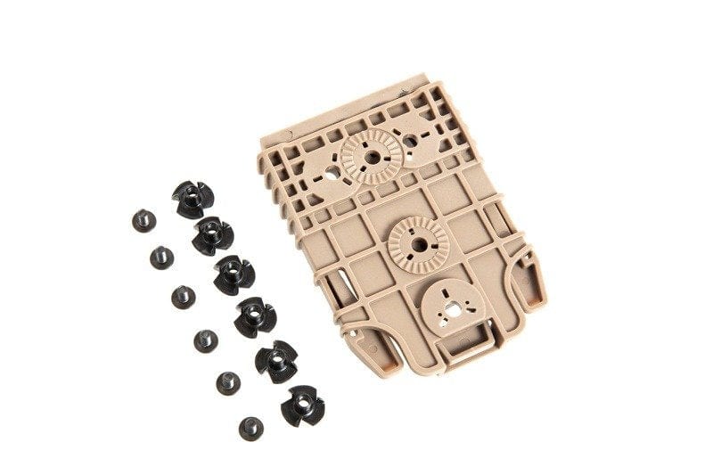 QD mount panel for tactical holsters - Dark Earth