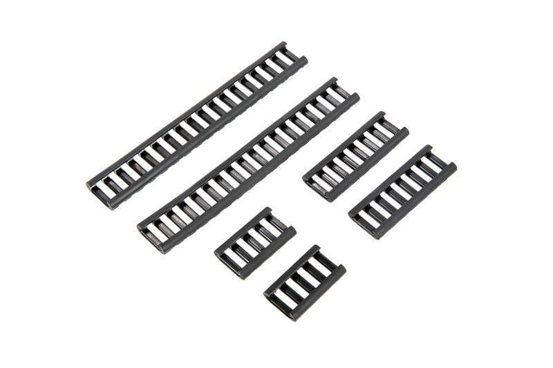 Set of RIS rail covering panels - black by FMA on Airsoft Mania Europe