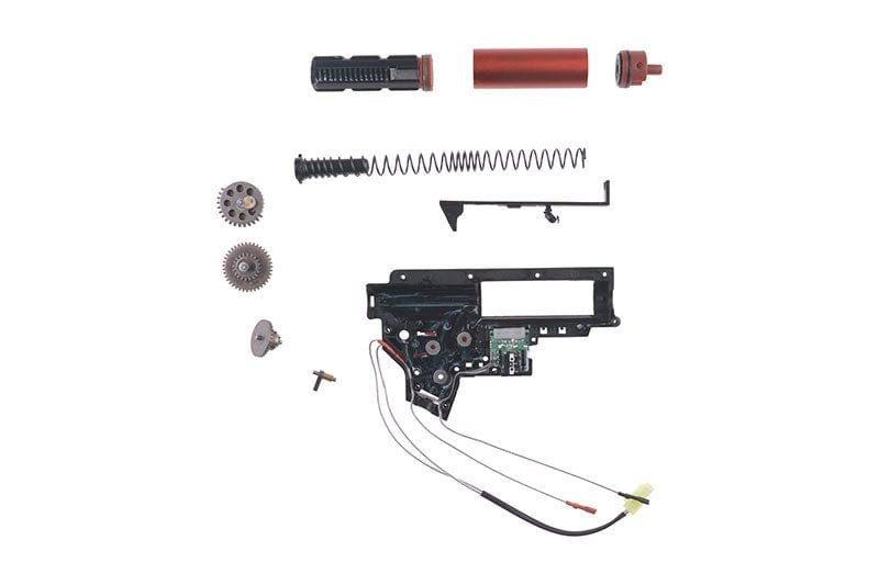 Complete reinforced gearbox v.2 the pin electronics (wiring on the back)