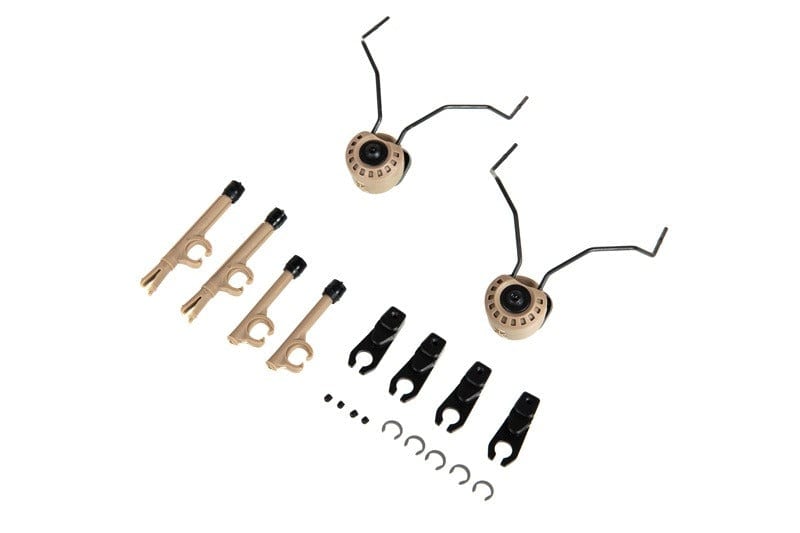 FARA OTH mount for ear protection - Dark Earth by FMA on Airsoft Mania Europe