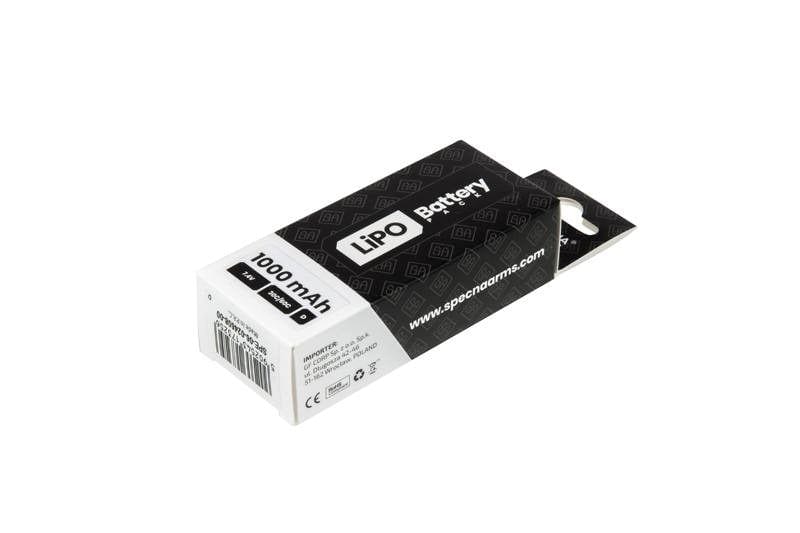 LiPo 7.4V 1000mAh 30 / 60C (PEQ) Battery - T-Connect (Deans) for reliable power in Specna Arms RC models.