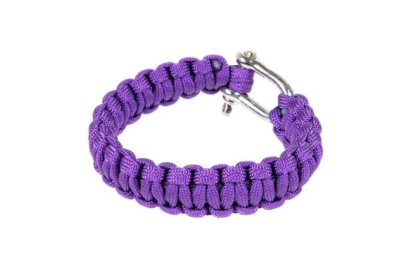 Survival Bracelet (U) - Violet by Element on Airsoft Mania Europe