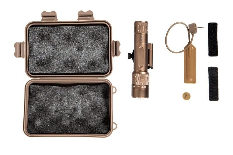 WMX200 Tactical Flashlight Angled Mount - Dark Earth by Night Evolution on Airsoft Mania Europe