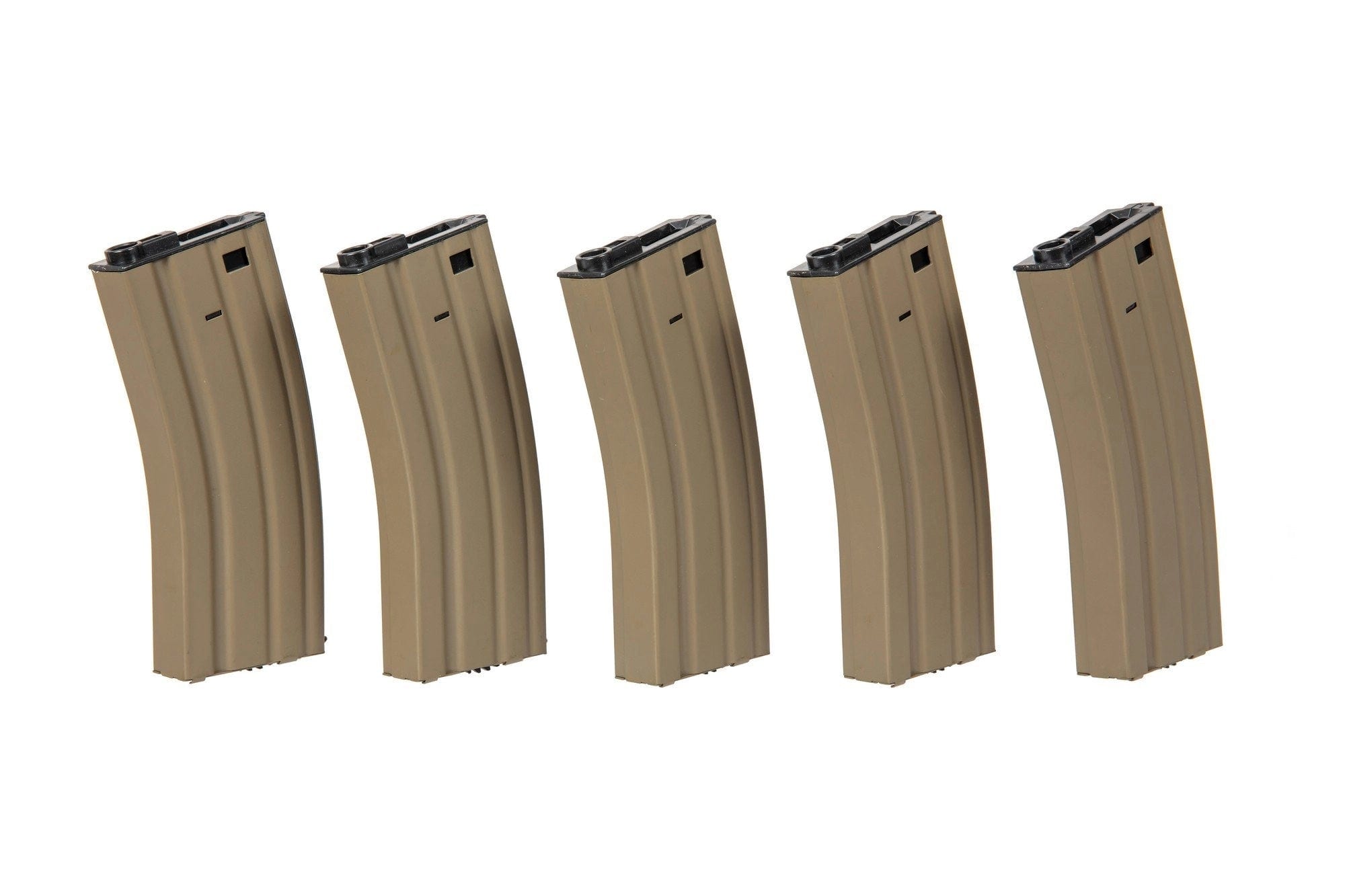 5x Hi-Cap 300 BB Magazines for M4 - Tan