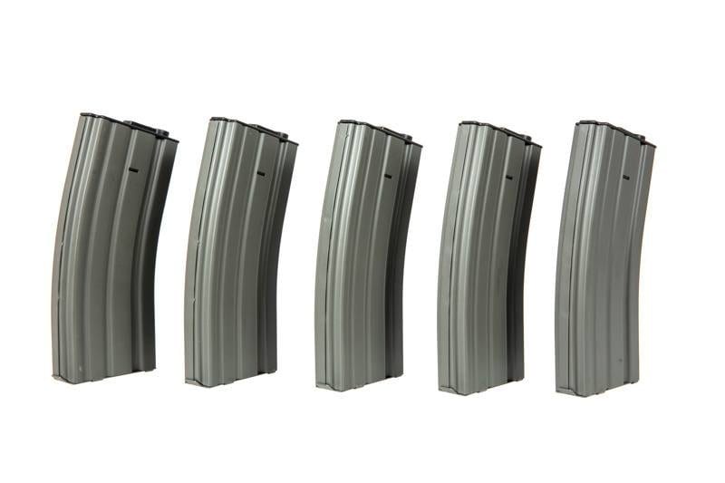 5 x Mid-Cap 120BB Mags for M4 - Grey