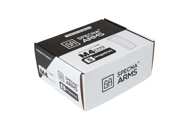 5 x Mid-Cap 120BB Mags for M4 - Grey