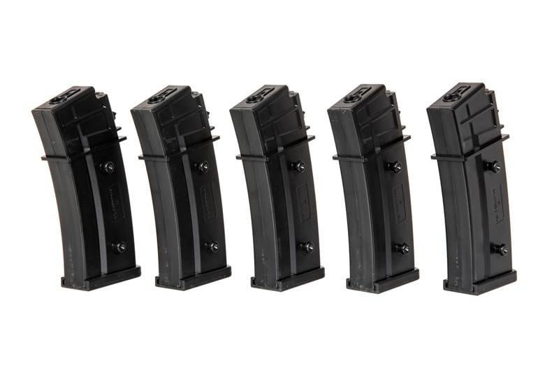 Set of 5 Mid-Cap 120 BB Magazines for G36