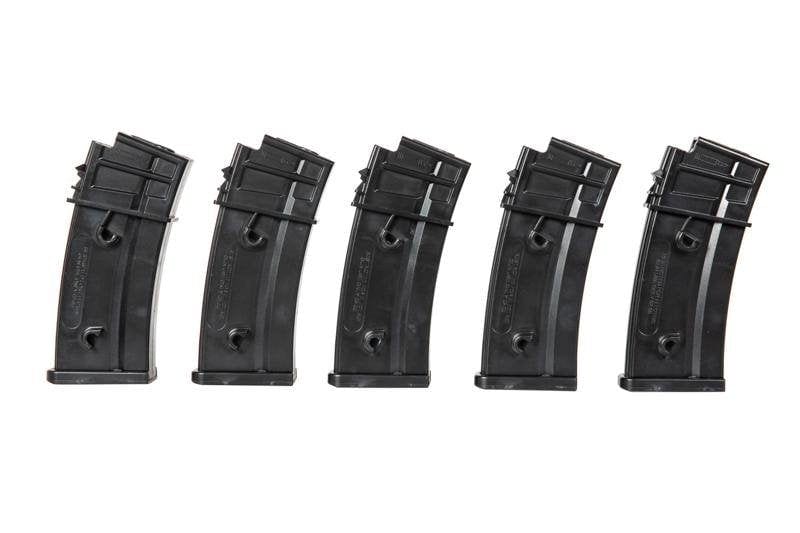 Set of 5 Mid-Cap 120 BB Magazines for G36