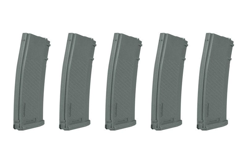 Set of 5 125BBs S-Mag Mid-Cap magazines - Chaos Grey