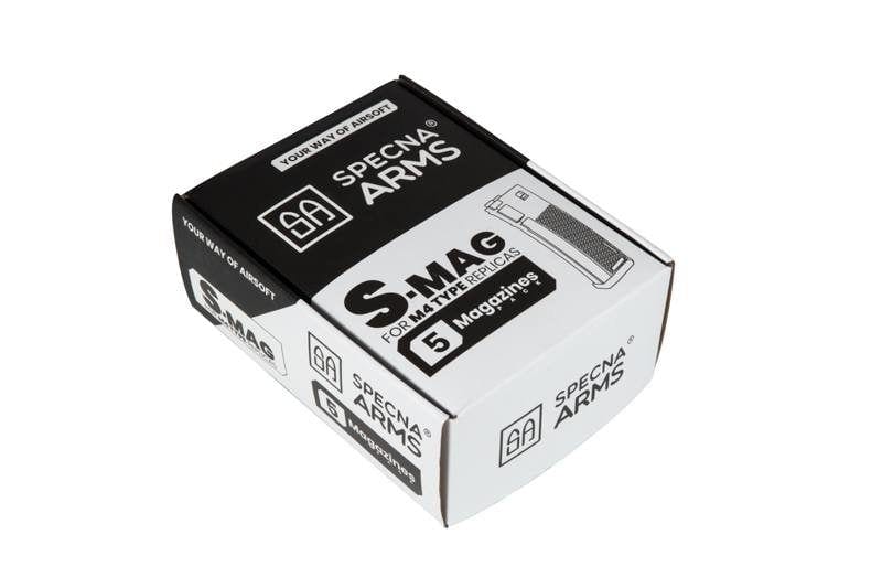 Set of 5 125BBs S-Mag Mid-Cap magazines - Chaos Grey