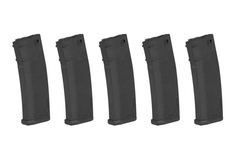Set of 5 380BBs S-Mag Hi-Cap magazines - black