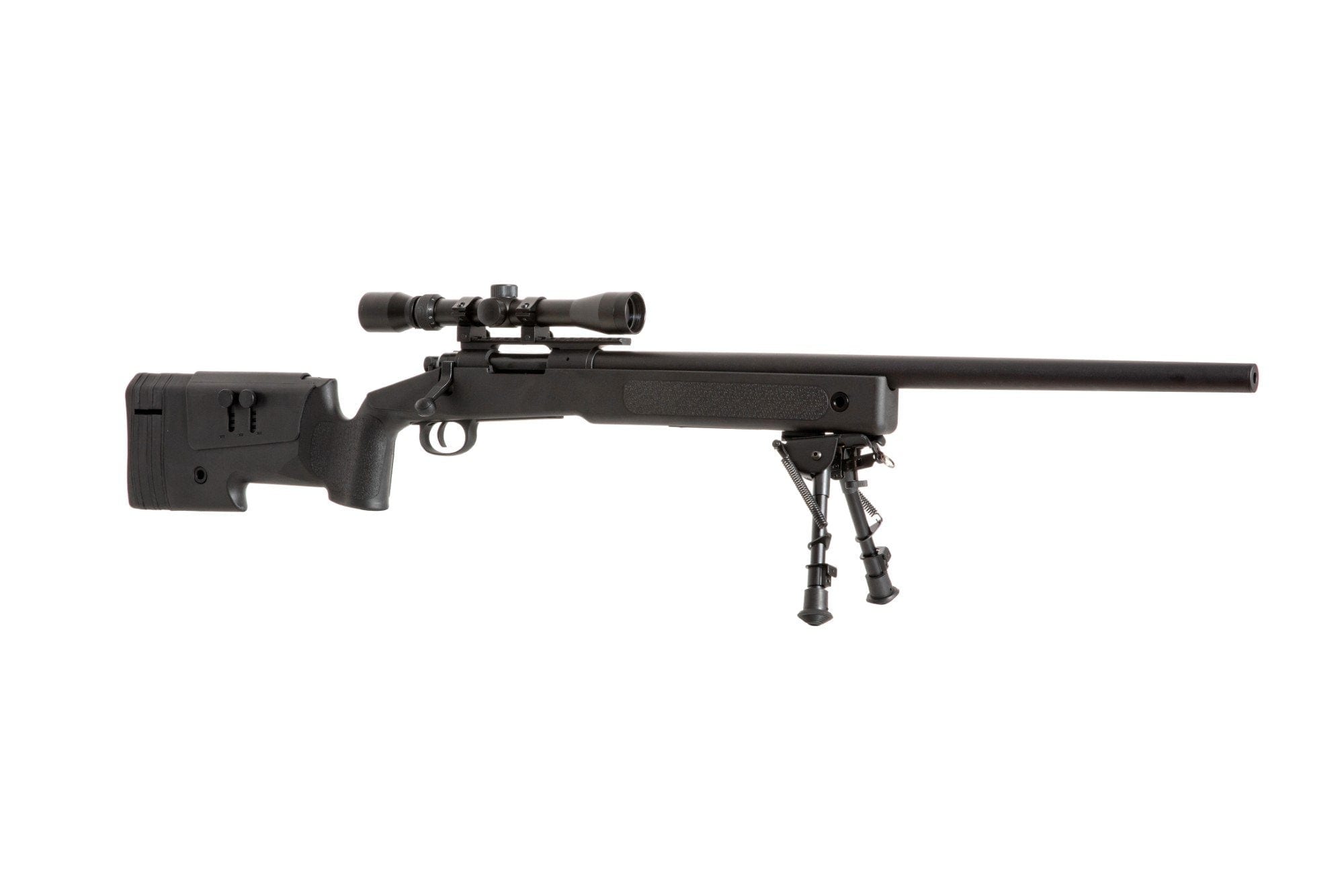SA-CORE ™ S02 replica sniper rifle with scope and bipod - black