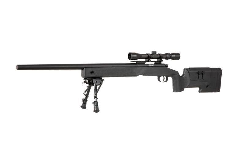 SA-CORE ™ S02 replica sniper rifle with scope and bipod - black