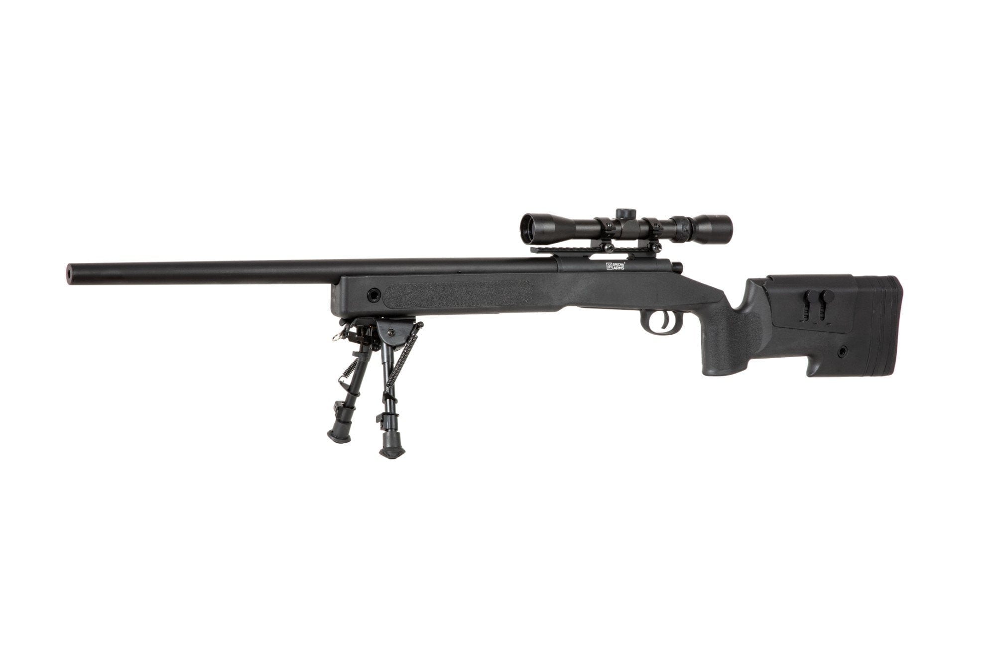 SA-CORE ™ S02 replica sniper rifle with scope and bipod - black