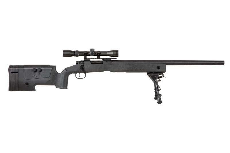 SA-CORE ™ S02 replica sniper rifle with scope and bipod - black