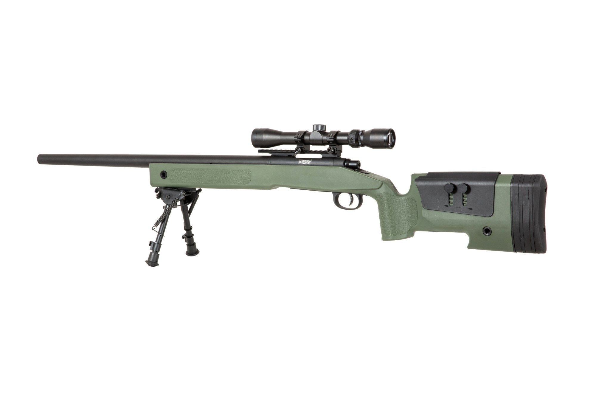 SA-CORE ™ S02 replica sniper rifle with scope and bipod - olive