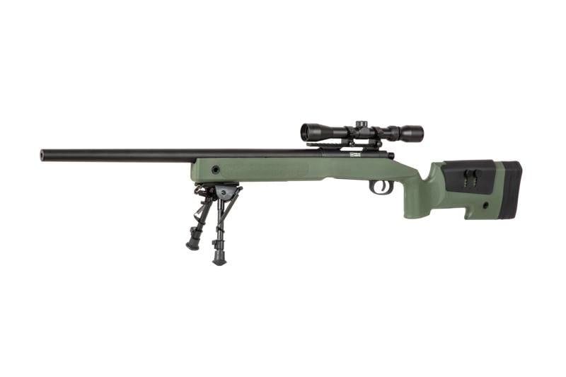SA-CORE ™ S02 replica sniper rifle with scope and bipod - olive