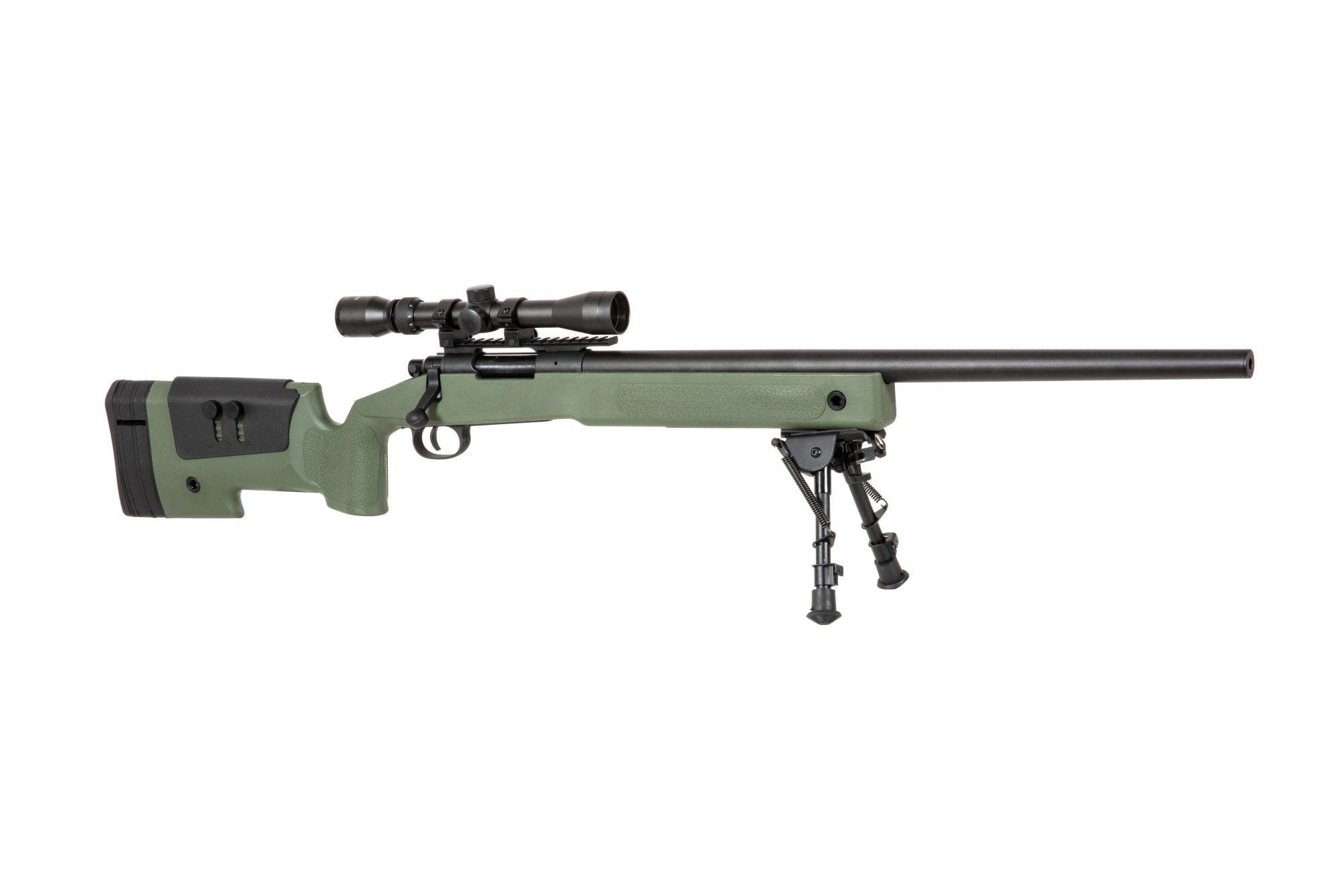 SA-CORE ™ S02 replica sniper rifle with scope and bipod - olive