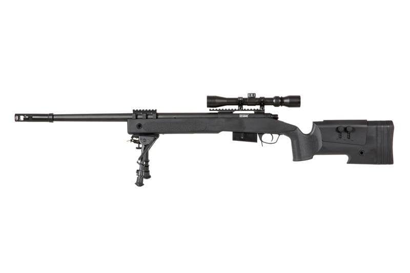 SA-S03 CORE™ sniper rifle replica with bipod and scope - black