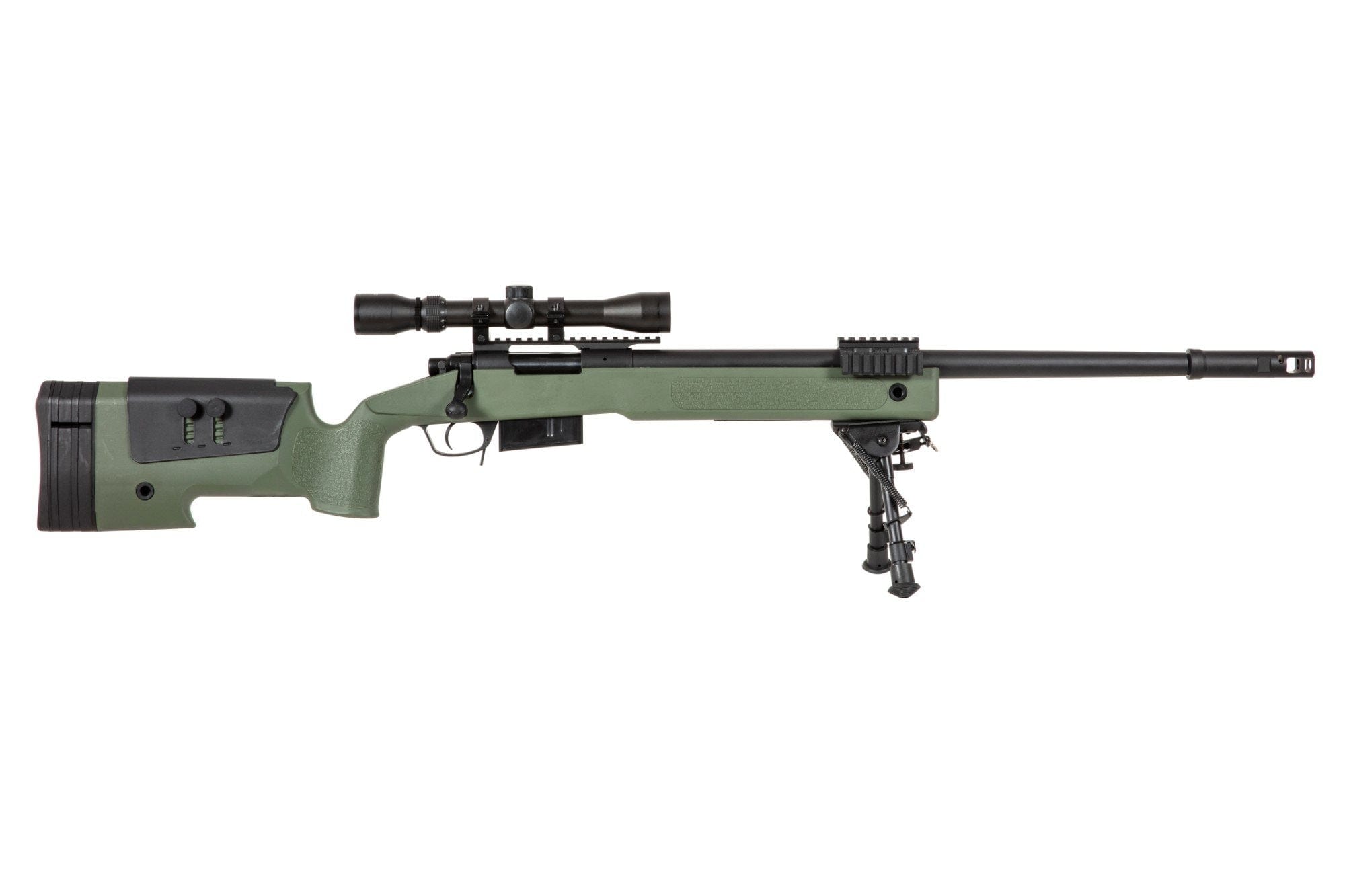 SA-CORE ™ S03 replica sniper rifle with scope and bipod - olive